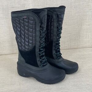 The North Face Thermoball Utility‎ Black Quilted Insulated Snow Boots Womens 7.5